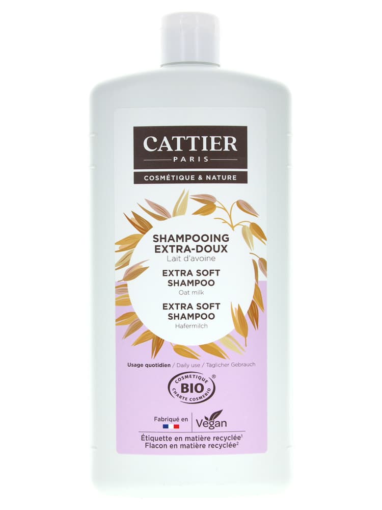 Cattier Shampooing Extra-Doux - Usage Quotidien - 1 l