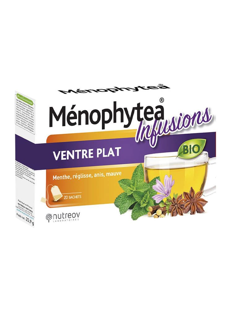 Nutreov Ménophytea Infusions Ventre Plat Bio 20 Sachets