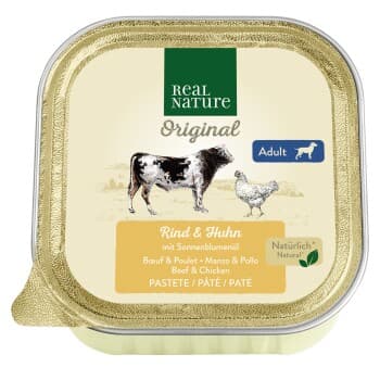 REAL NATURE Adult Poulet et bœuf 17x100 g