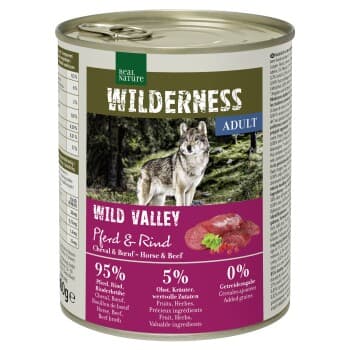 REAL NATURE WILDERNESS Adult Wild Valley Cheval et Bœuf 6x800 g