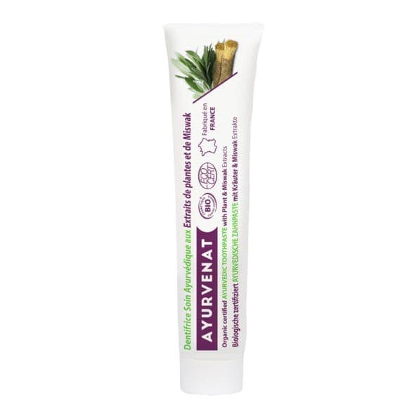Dentifrice Soin Ayurvédique aux Extraits de plantes et de miswak 75ml