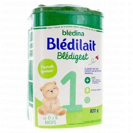 BLEDINA Bledilait Blédigest Lait Infantile 1er âge 820g