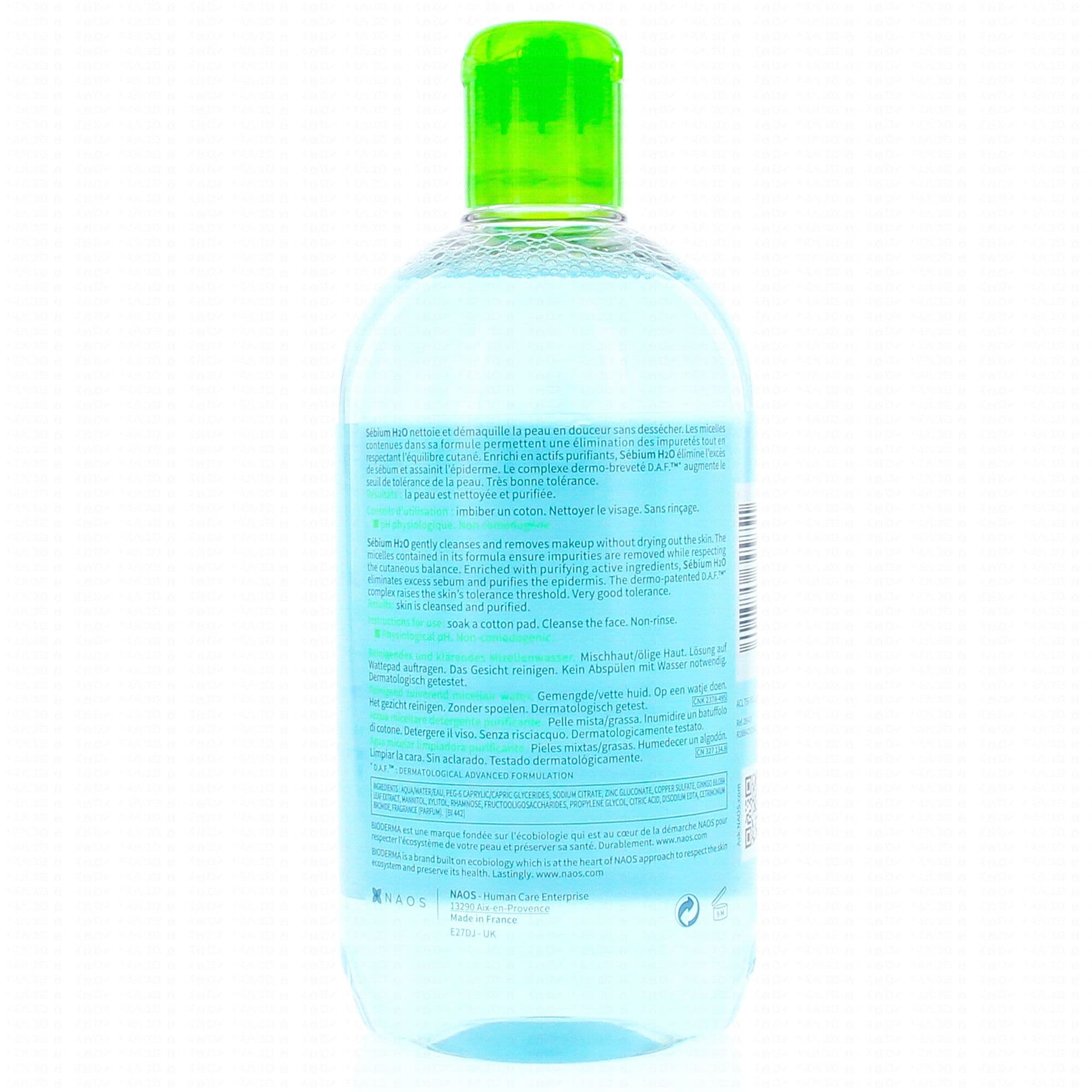 BIODERMA Sébium - H2O solution micellaire 500ml