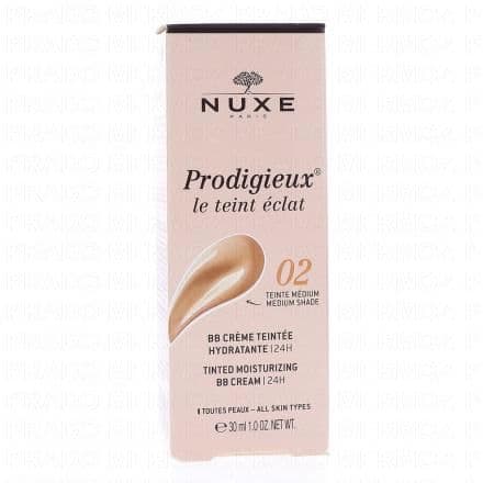 NUXE Prodigieux BB Crème Hydratante Teintée teinte medium 02