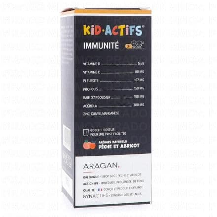 ARAGAN Synactifs - Kid Actifs Immunité sirop 125ml